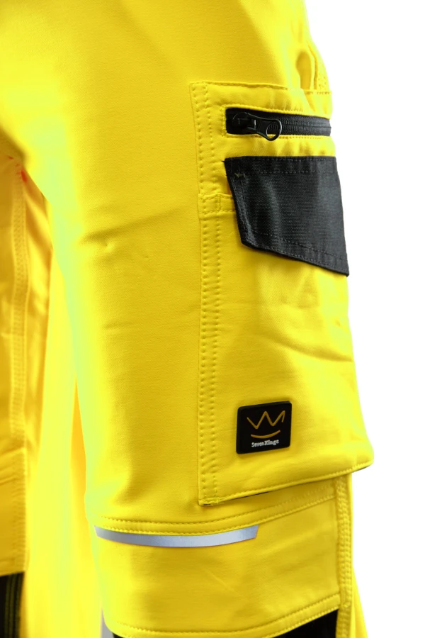 Spodnie do pasa Flash ostrzegawcze żółte SKF006 KAT II