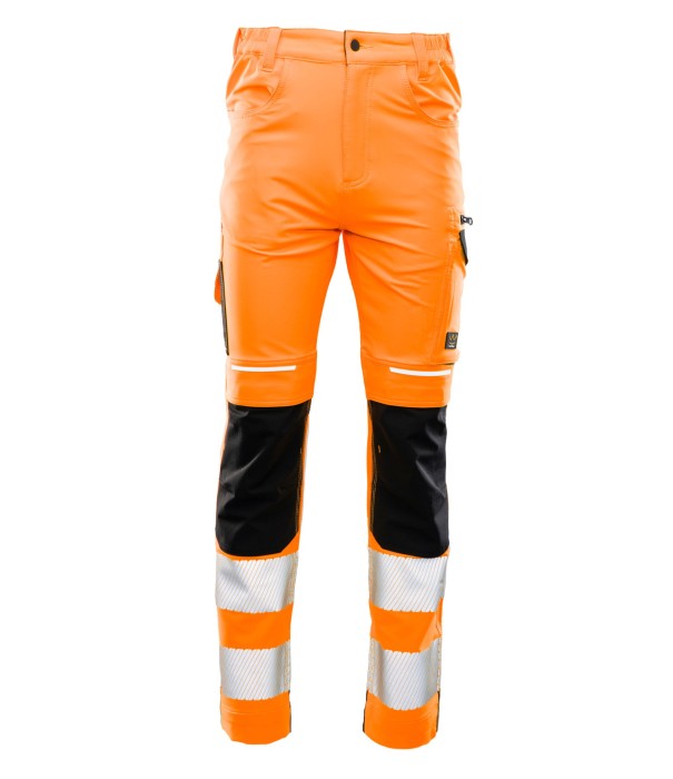 Spodnie do pasa Flash ostrzegawcze pomarańczowe SKF006 KAT II