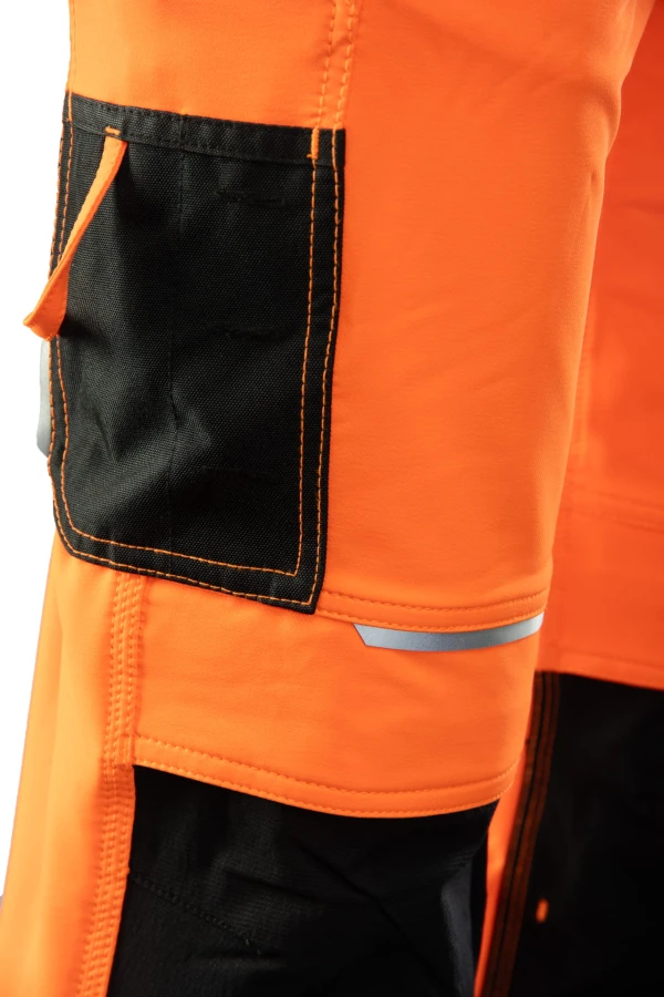 Spodnie do pasa Flash ostrzegawcze pomarańczowe SKF006 KAT II