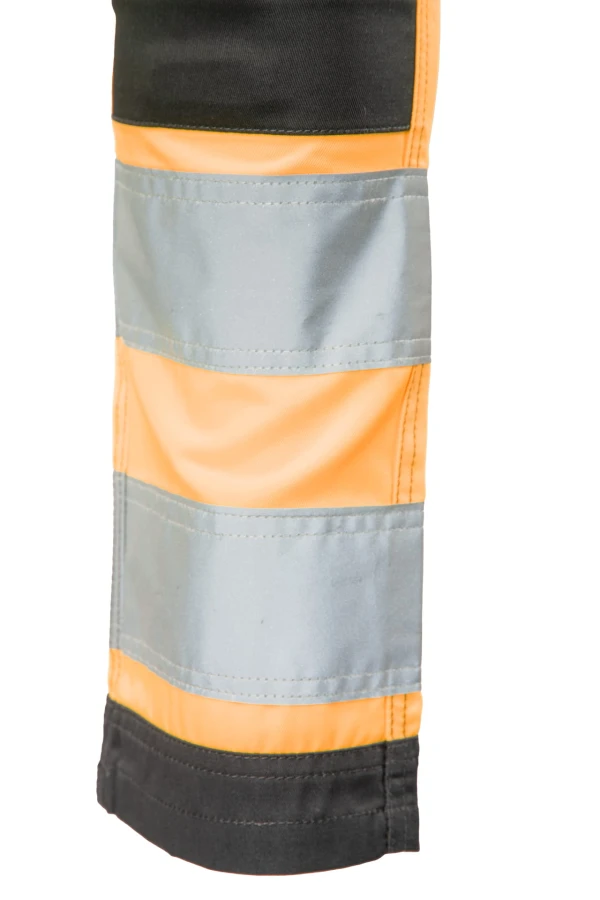 Spodnie do pasa Flash stalowo/pomarańczowe  KAT. II SKF01Y