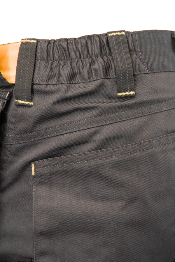 Spodnie do pasa Flash stalowo/pomarańczowe  KAT. II SKF01Y