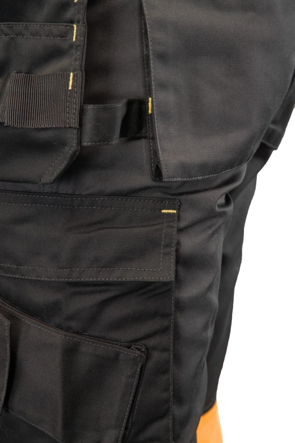 Spodnie do pasa Flash stalowo/pomarańczowe  KAT. II SKF01Y