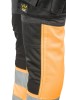 Spodnie do pasa Flash stalowo/pomarańczowe  KAT. II SKF01Y