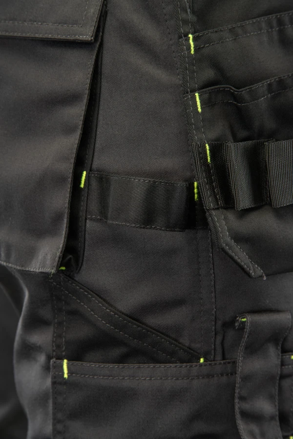 Spodnie do pasa Flash stalowo/żółte  KAT. II SKF01Y