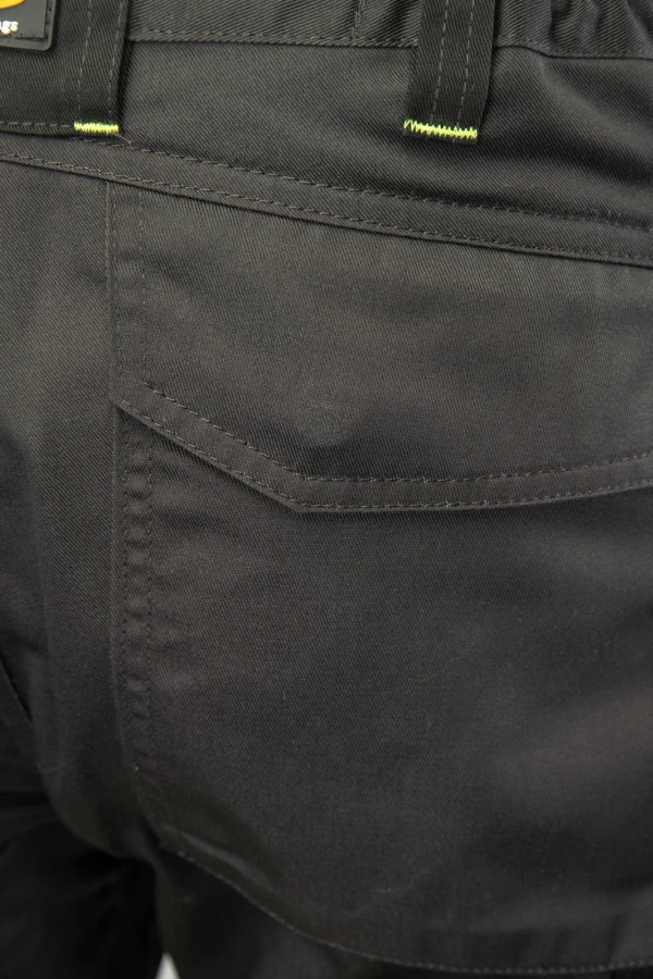 Spodnie do pasa Flash stalowo/żółte  KAT. II SKF01Y