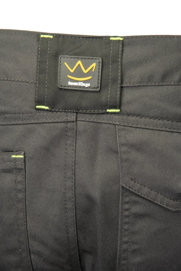 Spodnie do pasa Flash stalowo/żółte  KAT. II SKF01Y