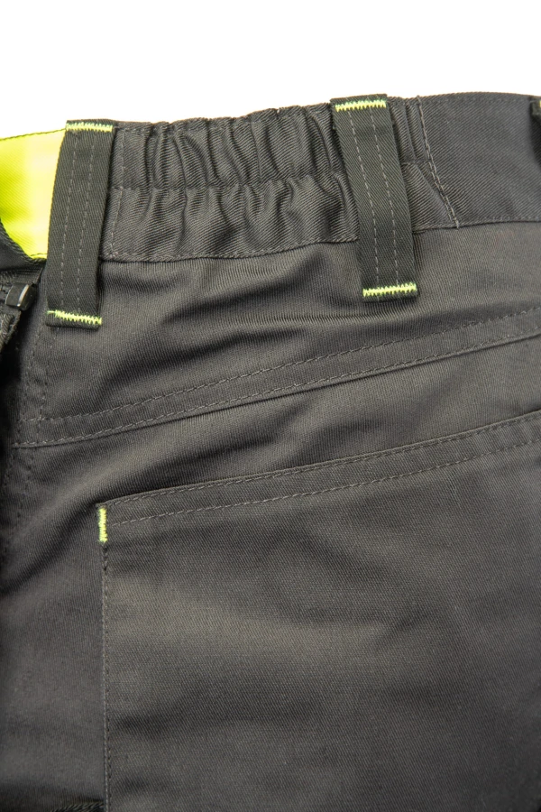 Spodnie do pasa Flash stalowo/żółte  KAT. II SKF01Y