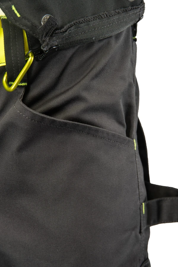 Spodnie do pasa Flash stalowo/żółte  KAT. II SKF01Y