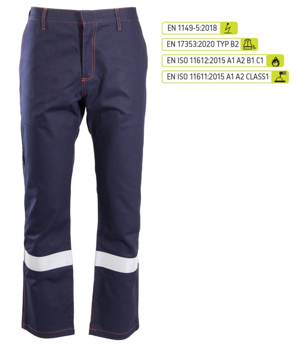 Spodnie do pasa odblask KAT. II