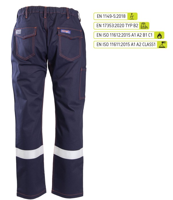 Spodnie do pasa odblask KAT. II