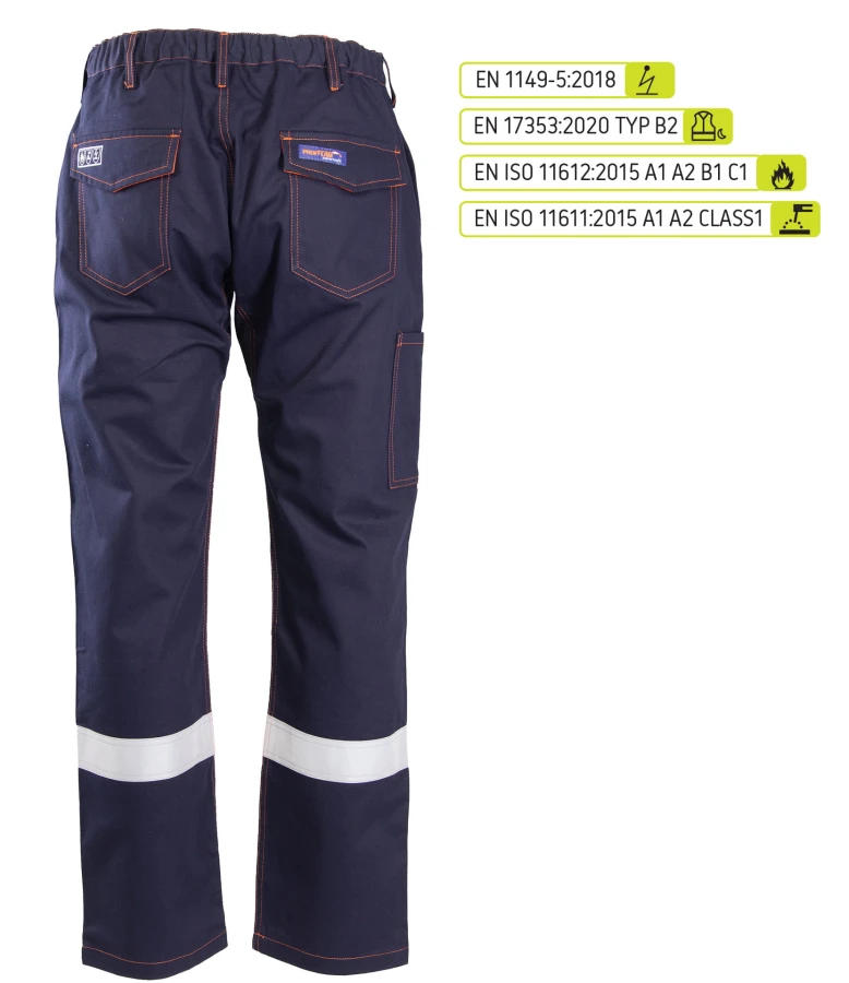 Spodnie do pasa odblask KAT. II
