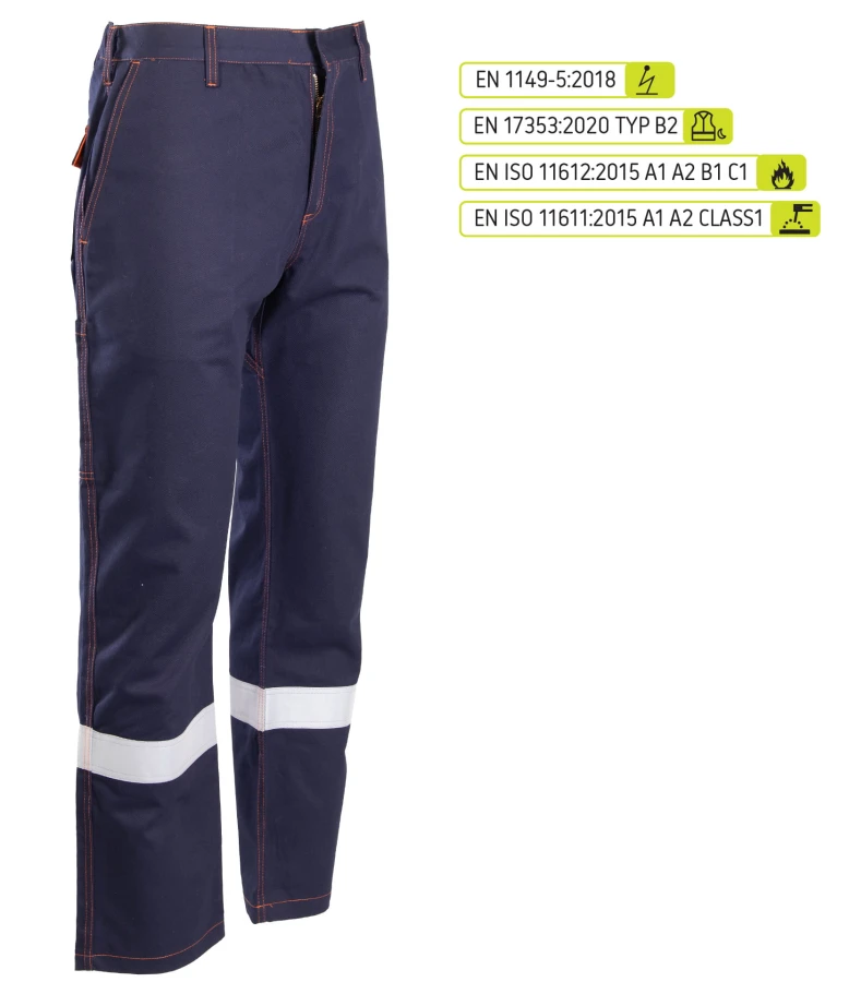 Spodnie do pasa odblask KAT. II