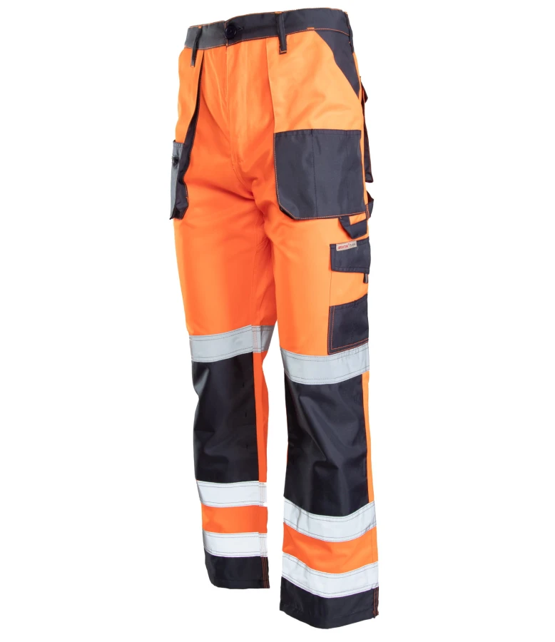 Spodnie do pasa wstawka KAT.II KL. 2 pomarańczowe