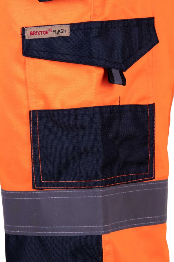 Spodnie do pasa wstawka KAT.II KL. 2 pomarańczowe