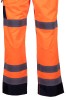 Spodnie do pasa wstawka KAT.II KL. 2 pomarańczowe