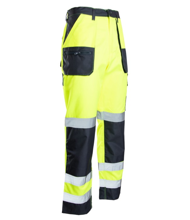 Spodnie do pasa wstawka KAT.II KL. 2 żółte