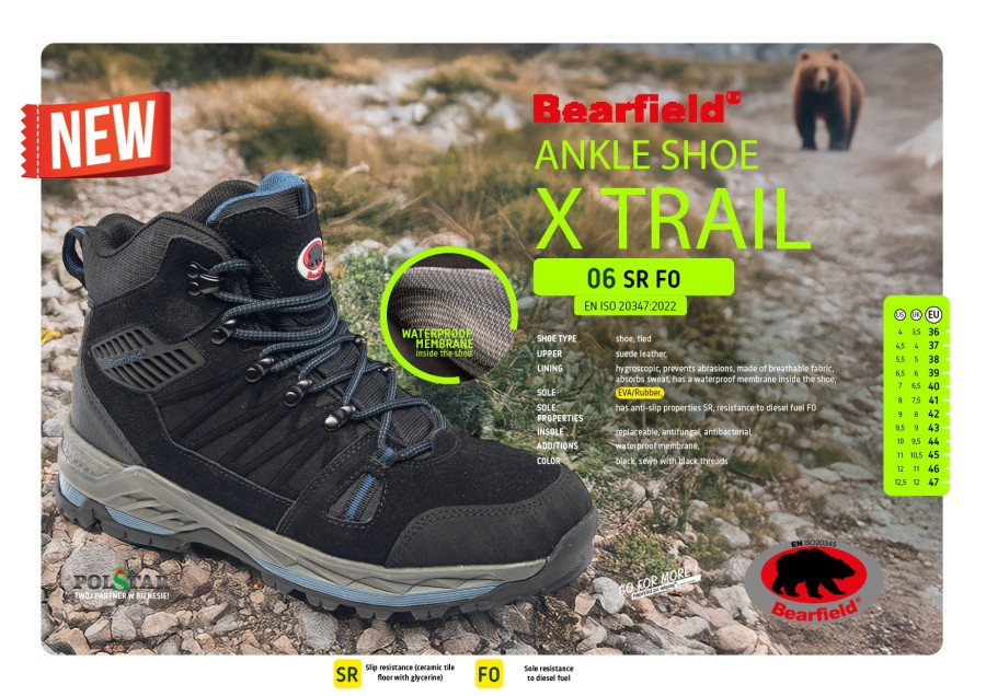 Trzewik Bearfield x Trail 06 SR FO czarno/niebieski