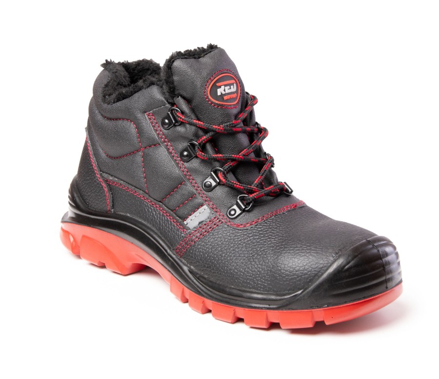 Trzewik ocieplany czerwony S3 SRC