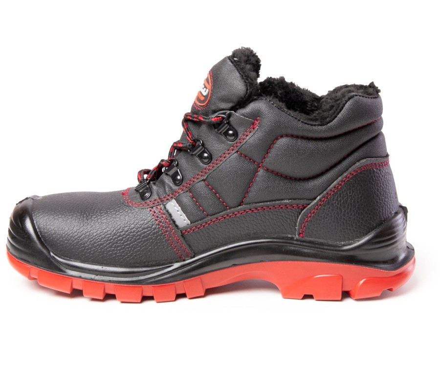 Trzewik ocieplany czerwony S3 SRC