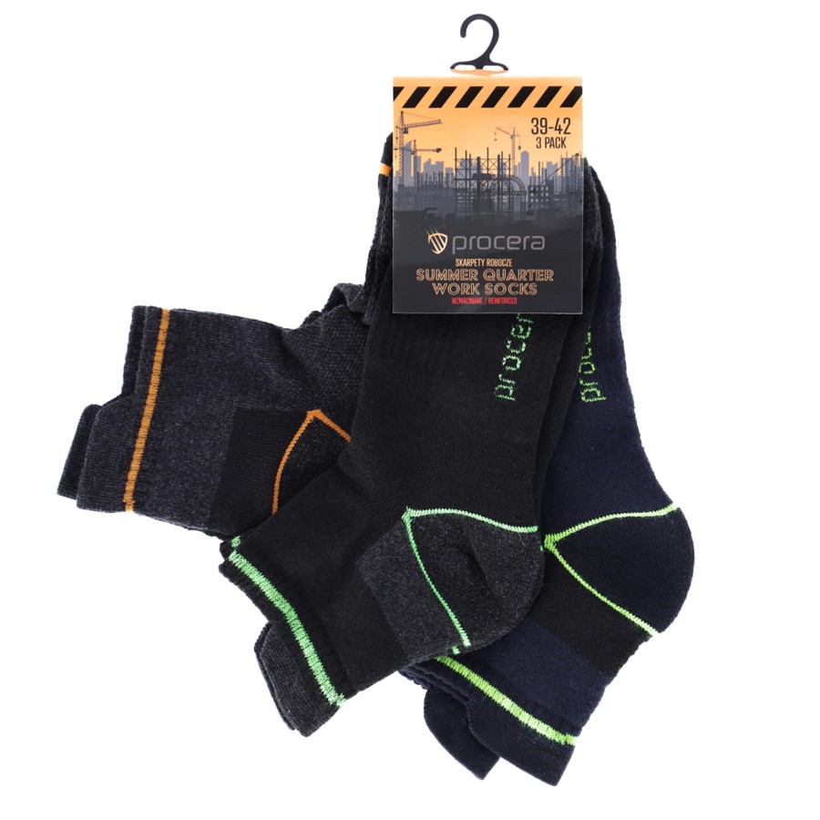 Skarpety robocze SUMMER QUARTER WORK SOCKS - 3 pary