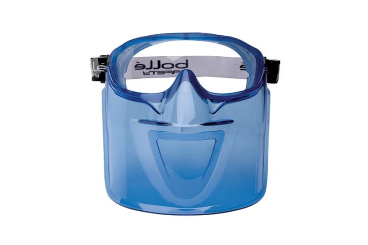 Osłona twarzy do gogli  BOLLE ATOM niebieska