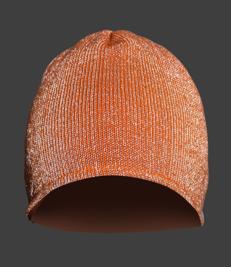 SEVEN KINGS CROSS czapka z dzianiny melange pomarańczowa uniwersalna