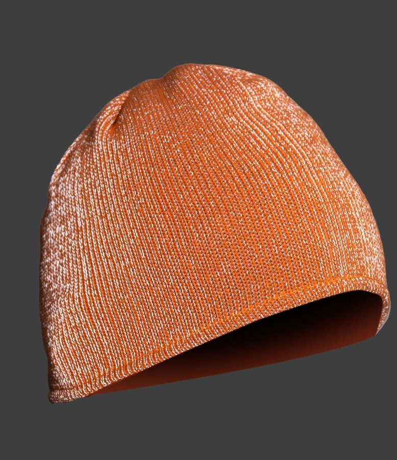 SEVEN KINGS CROSS czapka z dzianiny melange pomarańczowa uniwersalna