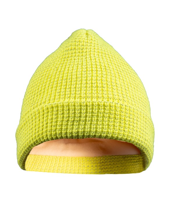 WOLBERG REFLECTO czapka z dzianiny żółta uniwersalna