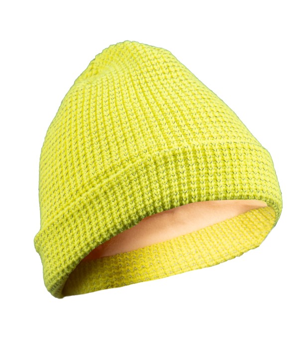 WOLBERG REFLECTO czapka z dzianiny żółta uniwersalna