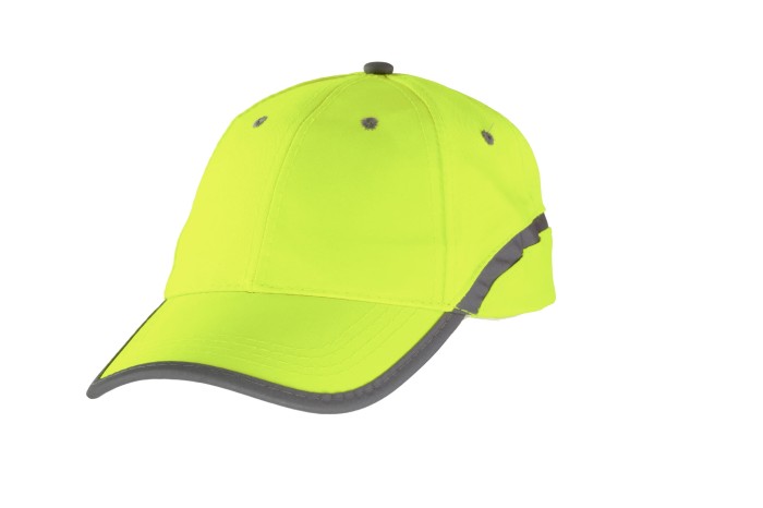 Czapka BASEBALL ODBLASK uniwersalna żółta