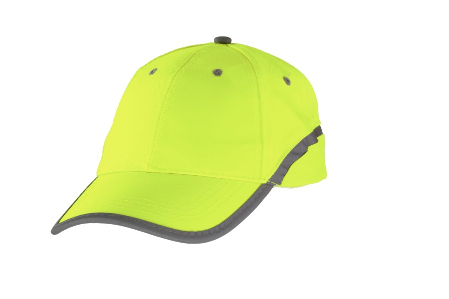 Czapka BASEBALL ODBLASK uniwersalna żółta