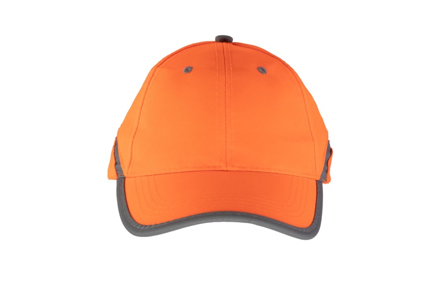 Czapka BASEBALL ODBLASK uniwersalna  pomarańczowa