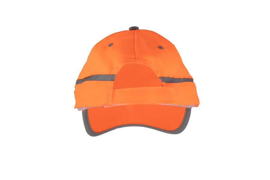 Czapka BASEBALL ODBLASK uniwersalna  pomarańczowa