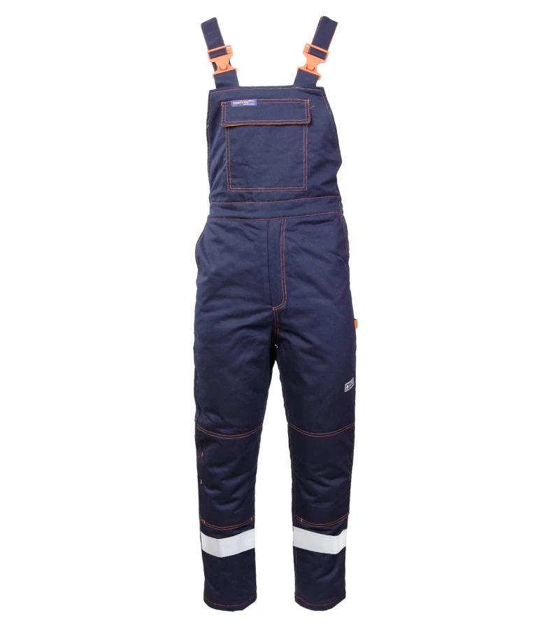 PROFFLAM ANTISTATIC PROF5 spodnie ogrodniczki ocieplane z pasami odblaskowymi