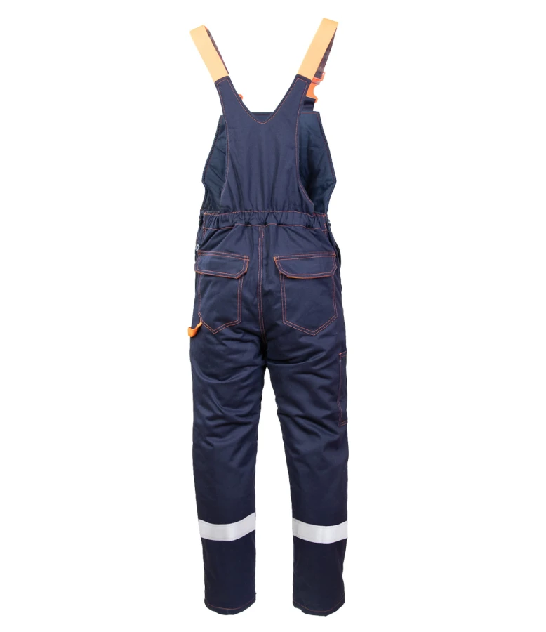 PROFFLAM ANTISTATIC PROF5 spodnie ogrodniczki ocieplane z pasami odblaskowymi