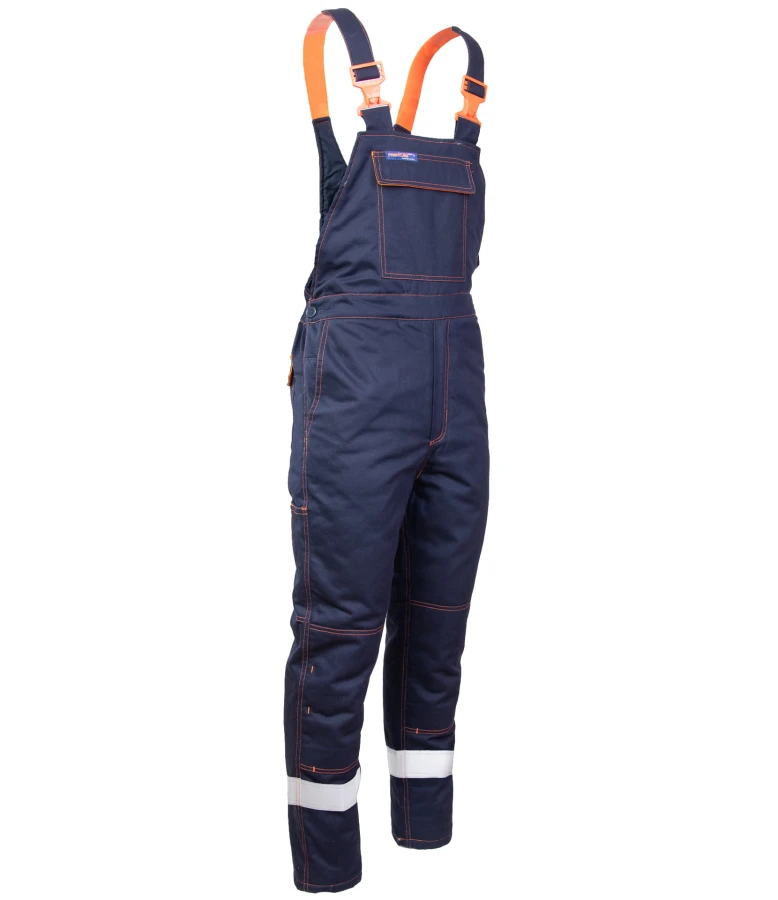 PROFFLAM ANTISTATIC PROF5 spodnie ogrodniczki ocieplane z pasami odblaskowymi