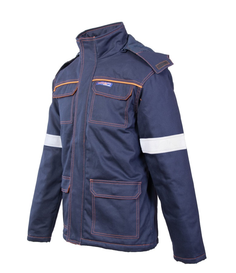 PROFFLAM ANTISTATIC PROF4 kurtka ocieplana z pasami odblaskowymi