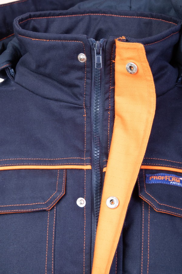 PROFFLAM ANTISTATIC PROF4 kurtka ocieplana z pasami odblaskowymi