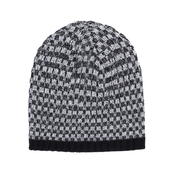 Czapka zimowa akrylowa dziana dwuwarstwowa