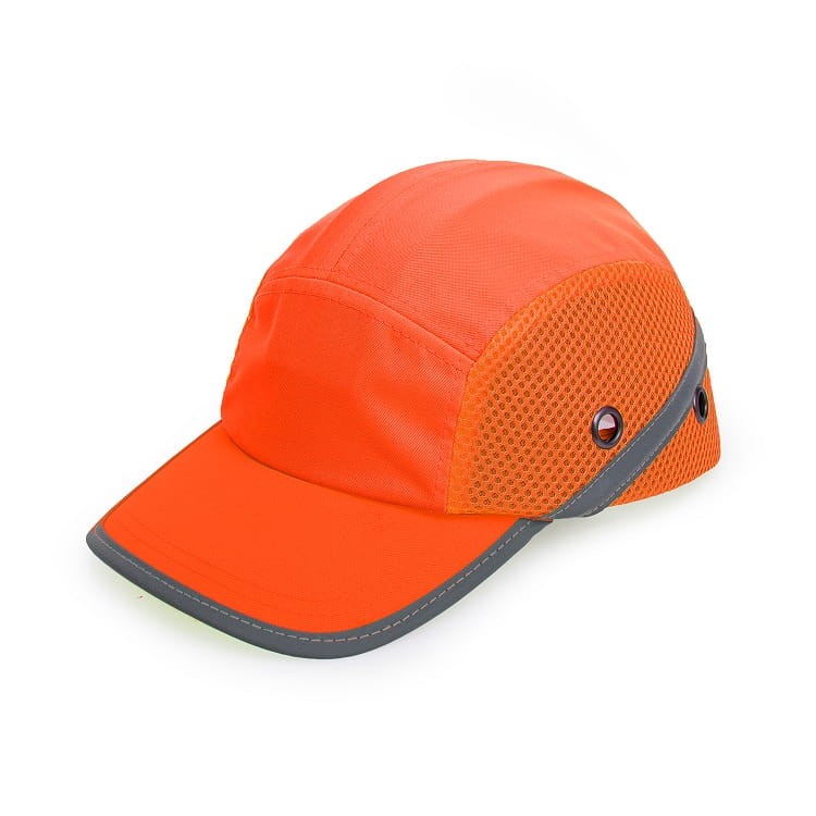Czapka ochronna Bumpcap z siatką pomarańczowa HV