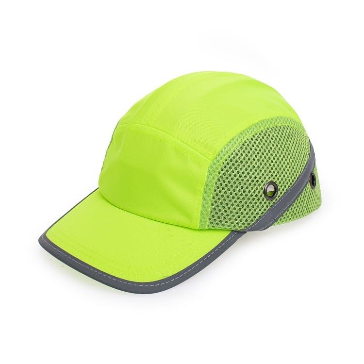 Czapka ochronna Bumpcap z siatką żółta HV