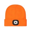 Czapka zimowa akrylowa LED ORANGE pomarańczowa