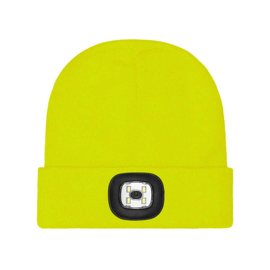 Czapka zimowa akrylowa  DZIANA LED YELLOW żółta