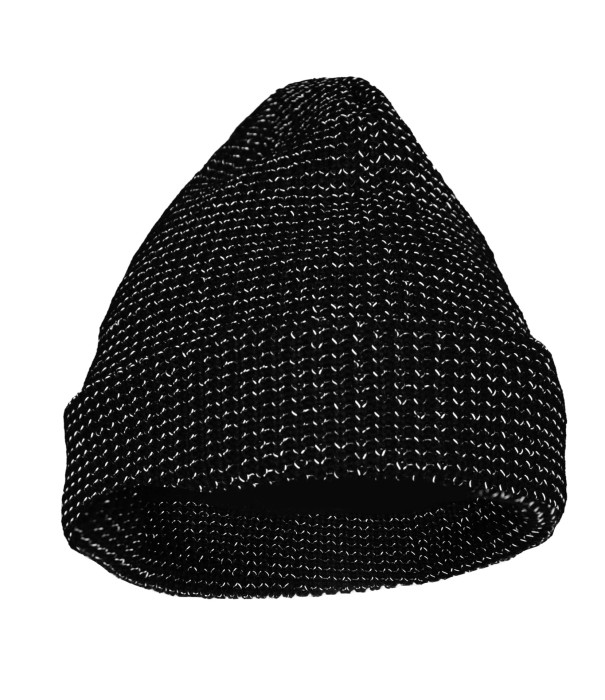 WOLBERG REFLECTO czapka z dzianiny czarna uniwersalna