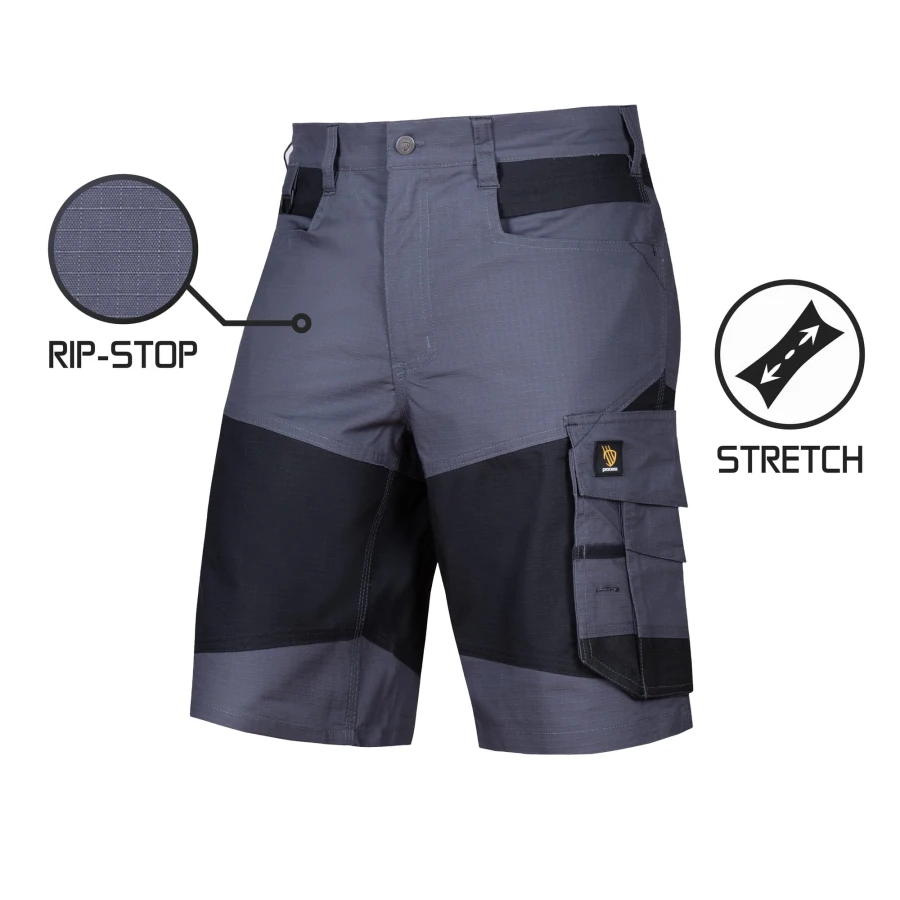 Krótkie spodenki BARI SPANDEX GRAY szare