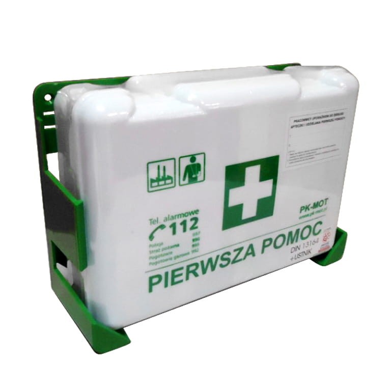 Apteczka przemysłowa BD z wieszakiem ściennym (DIN 13164 USTNIK)