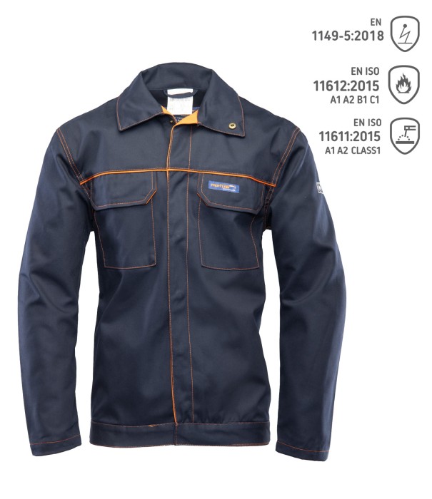 Bluza PROFFLAM ANTISTATIC KAT.II granatowa