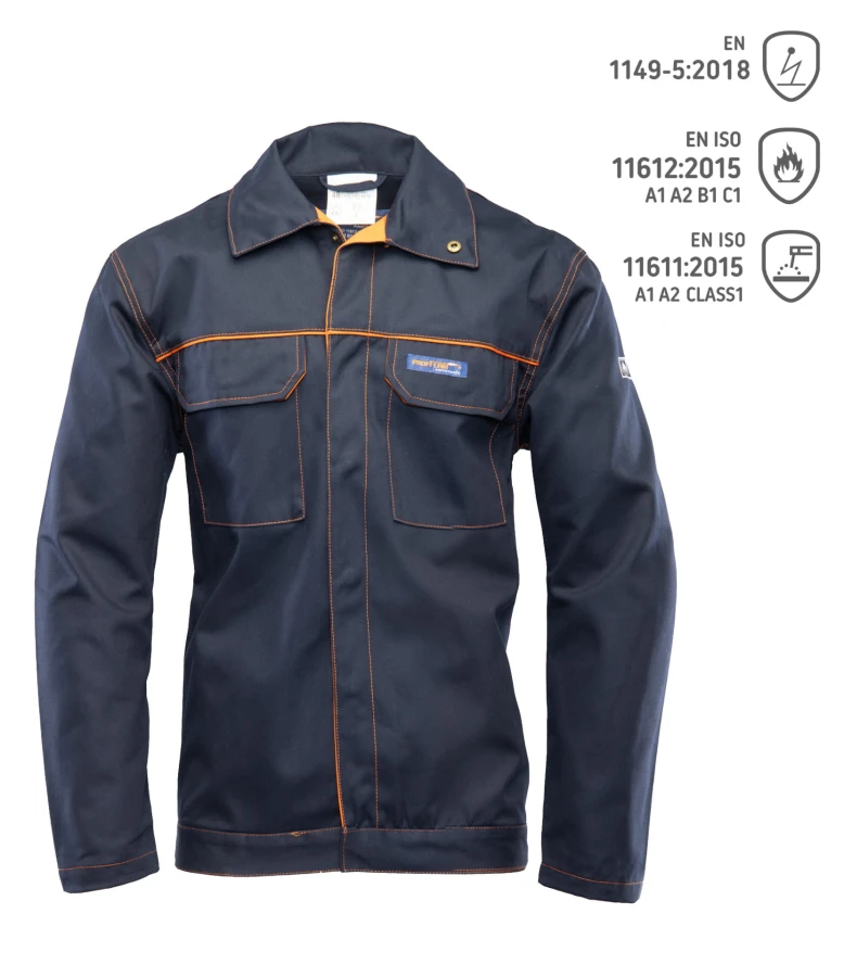Bluza PROFFLAM ANTISTATIC KAT.II granatowa