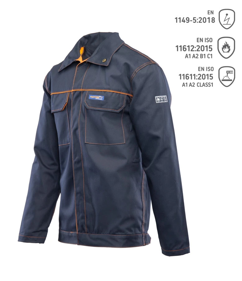 Bluza PROFFLAM ANTISTATIC KAT.II granatowa