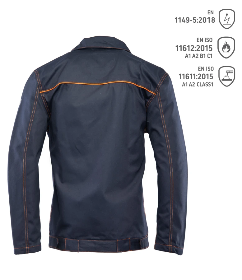 Bluza PROFFLAM ANTISTATIC KAT.II granatowa